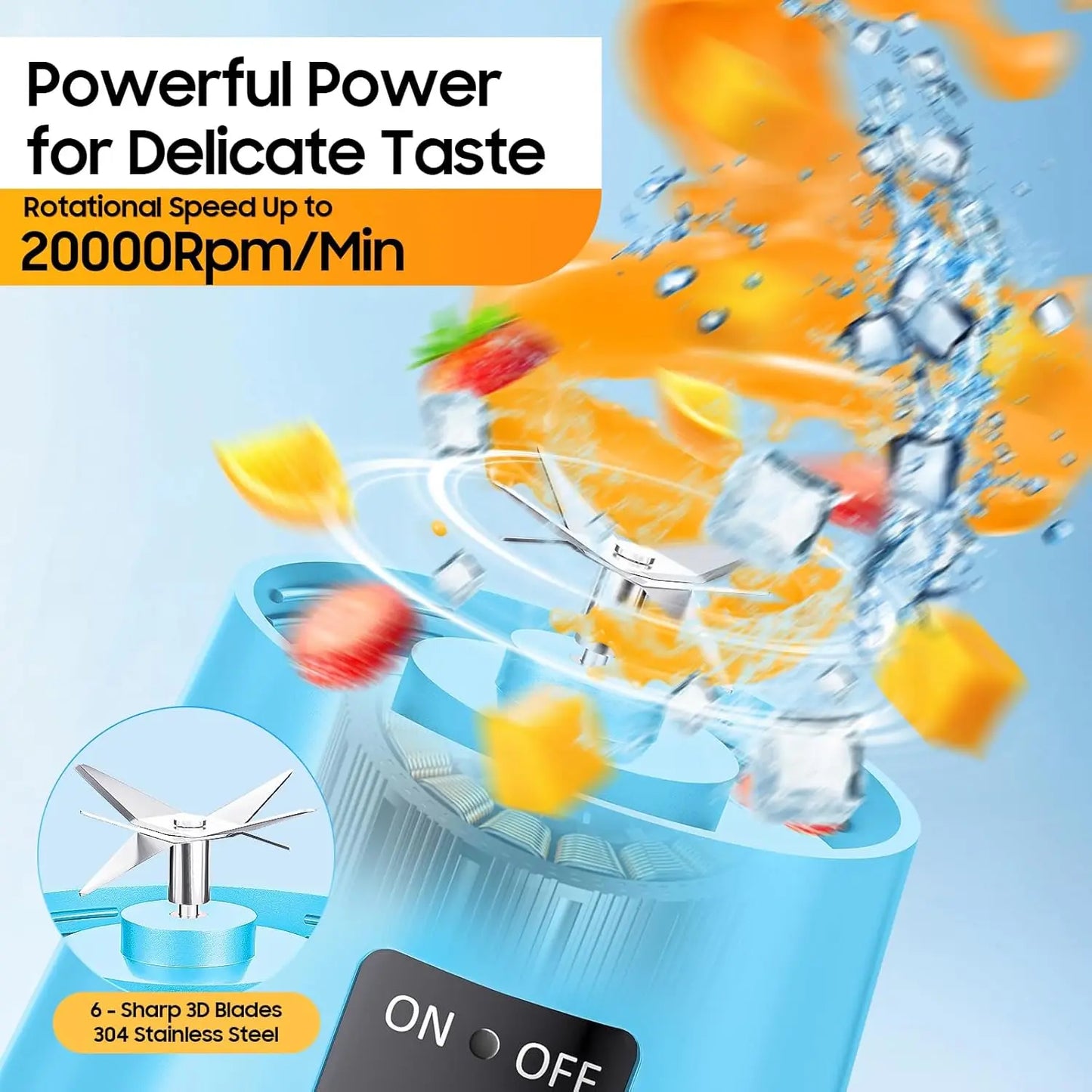 USB Rechargeable Picnic & Household Mini Electric Juicer / Blender
