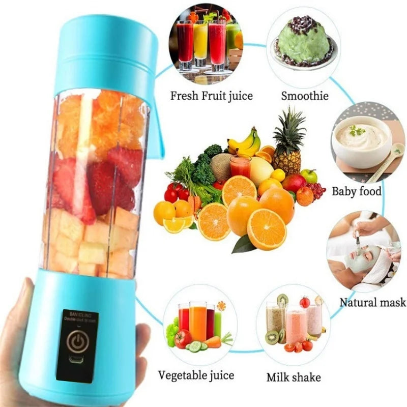 USB Rechargeable Picnic & Household Mini Electric Juicer / Blender